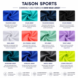 Maillot de bain une pièce pour homme en Spandex/Polyester 180 GSM de qualité supérieure, col rond, écologique, respirant, séchage rapide, anti-UV, couleur unie - Product Image 2