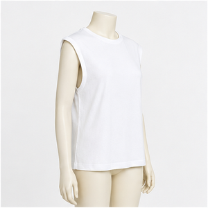 Women's Oversized Cap Sleeve Cotton Crew <b>Neck</b> <b>Top</b> - Product Image 4