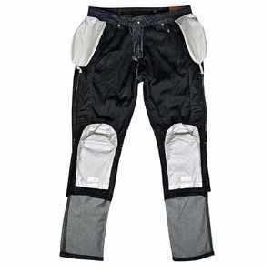 Pantalón Denim Tear Racing con protección Elegante lavado ácido Tela ignífuga Pantalón de carreras personalizado Certificado CE Blindado - Product Image 3