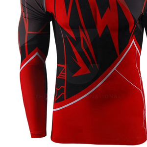 Professional Training Wear <b>Men</b> Rash Guards <b>Compression</b> Top Quick Dry Spandex/Polyester Full Sleeve Factory Direct Price Online - Product Image 5
