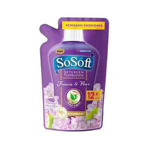 SoSoft <b>Liquid</b> Detergent Freesia & Pear Refill 360ml x 12 pcs - Product Image 1