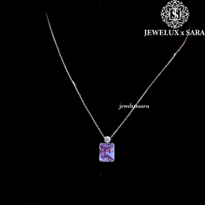 Collier élégant en moissanite argentée pour femme, avec un éclat premium, idéal pour les réceptions de mariage et les soirées. - Product Image 2