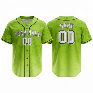 Camiseta de Béisbol Personalizada para Adultos, Sublimada, Tejido de Malla 100% Poliéster, Cómoda, Duradera, de Secado Rápido y Transpirable, Manga Corta - Product Image 3