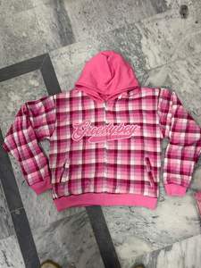 เสื้อแจ็คเก็ตฮู้ดซิปแบบกลับด้านได้ ผ้าเทอร์มอลและผ้าฟลานเนล ปักโลโก้แบบซับลิเมชั่นทั้งสองด้าน - Product Image 4