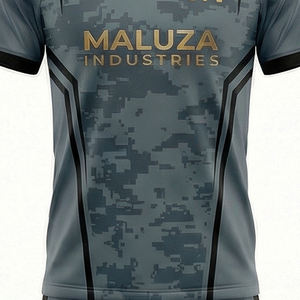 Conjunto Deportivo de Fútbol para Hombre, Camiseta y Pantalones Cortos Personalizados, Uniforme de Fútbol de Secado Rápido y Transpirable, Negro y Dorado - Product Image 2