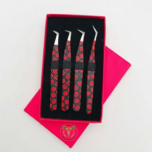 Juego de Pinzas Profesionales de Acero Inoxidable con Punta Puntiaguda para Extensión de Pestañas, Pinzas para Aislamiento y Volumen de Pestañas, Logotipo Personalizado OEM ODM - Product Image 2