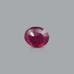 3.85 Carat Oval Cut Ruby Loose Gemstone 8x10mm for Fine Jewelry - Product Image 2