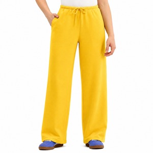 Pantalones Deportivos de Pierna Ancha, Corte Regular, Transpirables, de Secado Rápido, Impermeables, Ecológicos, de Verano, con Efecto Desgastado, de Algodón y Felpa - Product Image 1