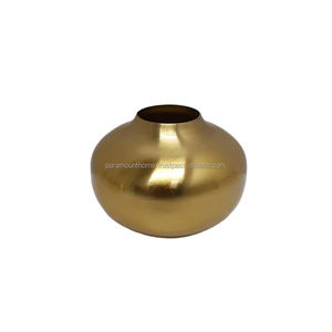 Vase à fleurs en fer finition émail Pot à fleurs pour la décoration de la maison Salon Fait à la main Personnalisé Buk - Product Image 4