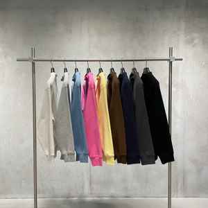 Hoodie en coton 100% de haute qualité, 345 g/m², surdimensionné, tricoté, style streetwear, lourd, avec logo personnalisé, col montant, doublure polaire, pour l'hiver - Product Image 4