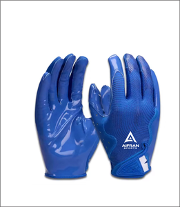 Guantes Deportivos Blancos para Receptor de Fútbol Americano, con Agarre Completo en los Dedos, Antideslizantes, con Tela para Prácticas al Aire Libre - Product Image 5