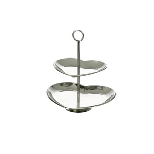 Support à gâteau en émail blanc de qualité supérieure avec base en aluminium et dôme en verre pour la présentation de cupcakes - Product Image 4