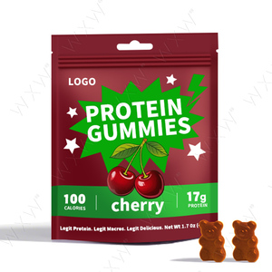 Caramelle Gommose Proteiche al Gusto Ciliegia con Etichetta Privata, 17g di Isolato di Siero di Latte, Nutrizione Sportiva per Muscoli Magri ed Energia - Product Image 1