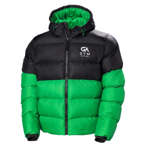 GYM Active Men's High Quality Breathable Windproof Waterproof Wool-<b>Lined</b> Polyester <b>Fleece</b> Puffer Quick Dry Winter Casual <b>Jacket</b> - Product Image 2