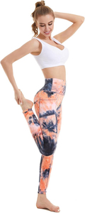OEM Printed High Waisted Leggings for Women <b>with</b> <b>Pocket</b> Womens <b>Yoga</b> <b>Pants</b> Stretch Workout Leggings Tummy Control - Product Image 2