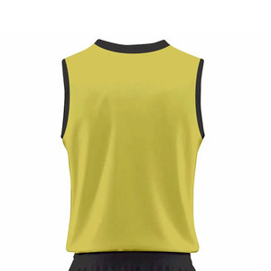 Chaleco Deportivo Unisex Amarillo sin Mangas, Cuello Redondo, Secado Rápido, Poliéster, para Adultos, Todas las Temporadas, Corte Regular, Estilo Pullover - Product Image 5