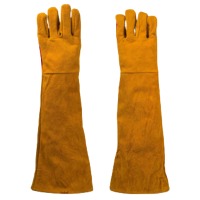 Gants de sécurité en cuir de vachette renforcé pour le soudage, résistants à la chaleur et au feu, pour la protection des mains, fabriqués au Pakistan