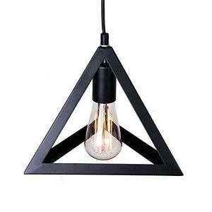 Lámpara Colgante Moderna de Techo con Forma de Triángulo Negro, Lámpara Geométrica para Sala de Estar, Comedor, Decoración de Cafetería - Product Image 2