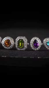 Custom Rainbow <b>Gemstone</b> Tennis <b>Bracelet</b> Multi Shape VVS Moissanite Halo 925 Sterling Silver Hip Hop Luxury Colorful Link Jewelry - Product Image 6