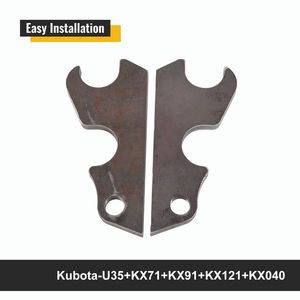 Orejas de sujeción rápida para cucharón de excavadora, paquete de 2, 3/4 de pulgada de grosor, compatibles con KX040, KX71, KX91, KX121 - Product Image 3
