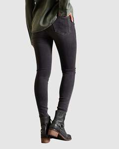Jeans de Mujer de Cintura Alta, Estilo Vintage, Lavado Azul, Jeans Anchos de Mezclilla, Fabricante de Pantalones Cargo de Pierna Ancha Personalizados - Product Image 3
