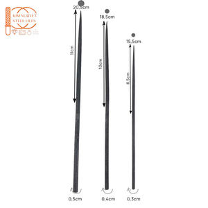 Juego de Limas de Aguja Cónicas Grandes de 205 mm, 5 Piezas, Corte Suave, Extremo Redondeado, Acero Resistente, Acabado Natural, Ergonómico de Goma, PRECIO BAJO - Product Image 4