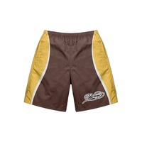 Ensemble de survêtement court unisexe personnalisé en nylon solide avec veste zippée en polyester respirant, coupe-vent et pantalon de jogging, logo brodé, collection automne