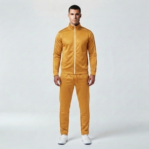 Conjunto Deportivo Personalizado para Hombre, Chaqueta Cortavientos con Cuello Alto y Pantalones Deportivos Tejidos a Juego - Product Image 6