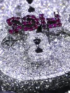 Luxury Platinum Plated Sterling <b>Silver</b> Bezel Set Moissanite Hip Hop Engagement Promise Anniversary <b>Ring</b> for Women <b>Men</b> - Product Image 5