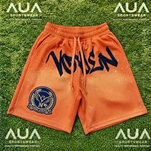 Pantalones Cortos Deportivos AUA para Hombre, Diseño de Lobo Estampado, Transpirables, de Poliéster, con Cordón Ajustable, Corte Regular para Adultos - Product Image 5