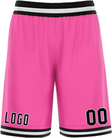 Shorts de basketball pour hommes en polyester léger de haute qualité, confortables pour l'été, avec taille élastique et motifs imprimés