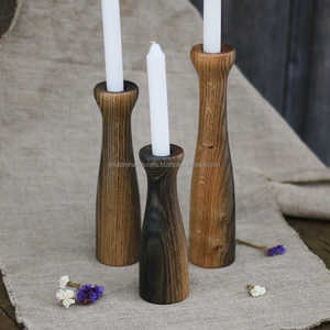<b>Decorative</b> Wooden Tea Light Holder with Carved Floral Pattern Perfect for Rustic Home Interiors and <b>Table</b> <b>Decoration</b> - Product Image 3