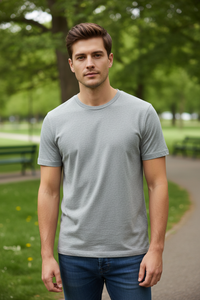 เสื้อยืดลำลองผู้ชายพรีเมียม ผ้าฝ้าย 100% น้ำหนัก 210 กรัม ผ้าเจอร์ซีย์สำหรับฤดูร้อน พิมพ์ลายดิจิทัล คุณภาพสูง คอถัก ระบายอากาศได้ดี - Product Image 3