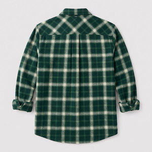 Wholesale Supplier Exporter Mens Casual Autumn Warm Breathable 100% Cotton Anti-Wrinkle <b>Oversized</b> <b>Flannel</b> <b>Shirt</b> Pleat Design - Product Image 3