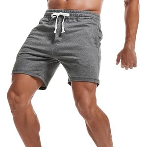 Pantalones Cortos Vintage Personalizados Unisex al por Mayor, Lisos, Casuales, Transpirables, Ecológicos, de Talle Alto, con Borde sin Rematar y Cordón Ajustable para Hombre - Product Image 1