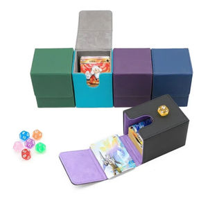 Porte-cartes de poker en cuir PU pleine fleur de qualité supérieure, fait main, avec motifs d'as de poker western, pour hommes - Product Image 1