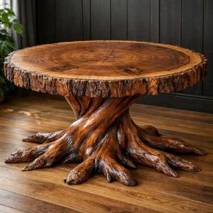 Table basse Bucarest en acier et bois naturel, table centrale en acier et bois, pièces de bois et acier récupérés faites à la main, mobilier de chambre - Product Image 5