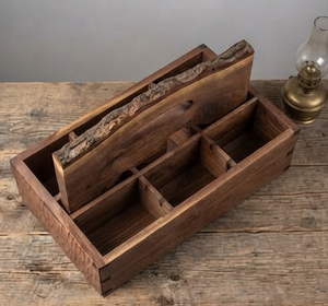 Cesta de Almacenamiento de Cocina de Madera Hecha a Mano de un Solo Nivel, Color Arcilla, Multifuncional, para Uso Doméstico, Venta al por Mayor - Product Image 4