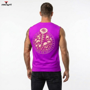 Gym Clothing Men's Sleeveless Muscle Shirt Stringer Tank Top Fitness Basketball <b>Running</b> <b>Singlet</b> Quick Dry Breathable - Product Image 4