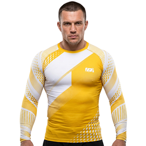 Maillot de compression MMA haute qualité à manches longues, personnalisable avec logo, pour hommes - Product Image 1