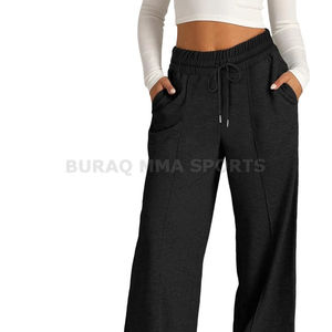 Pantalon de survêtement en polaire pour femme, longueur cheville, coupe régulière, décontracté, pour le sport, automne et hiver - Product Image 3