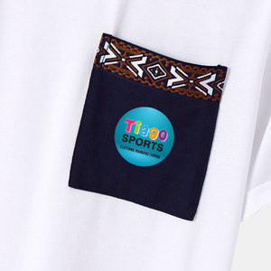 T-shirt pour homme confortable en coton 100% avec logo personnalisé imprimé, décontracté, respirant, écologique, coupe ample - Product Image 3