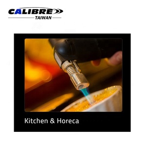 TAIWAN CALIBRE 2-in-1 Dual Flame Turbo Nozzle <b>Lighter</b> & Blower Torch-Portable Metal Design - Product Image 3