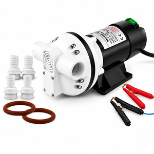 Pompe auto-amorçante électrique 38LPM 2A 12V 24V pour produits chimiques et eau avec raccords de tuyau pour transfert - Product Image 1