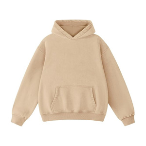 Sudadera con Capucha Oversize Básica Lisa de Manga Larga Raglán, Holgada de Forro Polar con Bolsillo Canguro - Product Image 3