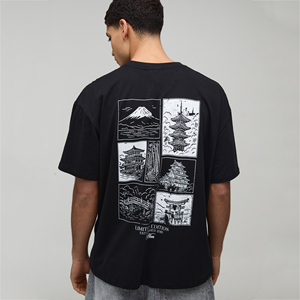Camiseta Gráfica Estampada para Hombre OEM, Personalizada, Estilo Urbano, Manga Corta, Cuello Redondo, Prenda Casual de Moda - Product Image 1