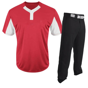 Uniforme de baseball sur mesure de qualité supérieure, nouveau style, couleur unie, confortable et respirant, à vendre - Product Image 1
