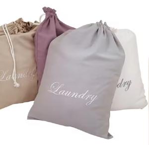 Bolsa de Lavandería con Cordón de Lona 100% Algodón, Resistente, Ecológica, Reciclable, Plegable, de Gran Capacidad, Personalizable para Uso en Hoteles, Marca Amana - Product Image 6
