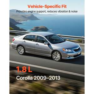 Kit de remplacement de supports moteur et de transmission compatibles pour Toyota Corolla 1.8L L4 (2009-2013) – Ensemble de 4 supports sécurisés, qualité OE # - Product Image 4