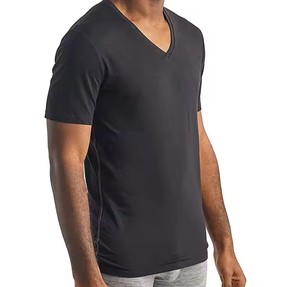 T-shirt Homme 100% Coton Col Rond Grande Taille Qualité Supérieure Manches Courtes Musculation Uni - Product Image 4